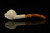 Skull on Hand Block Meerschaum Pipe with pouch M2845