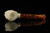 Skull and Snake Block Meerschaum Pipe with pouch M2896