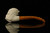 Devil Skull Block Meerschaum Pipe with pouch M2898