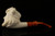 srv - Autograph Series Cheering Viking Block Meerschaum Pipe with fitted case 15293