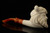 srv - Autograph Series Cheering Viking Block Meerschaum Pipe with fitted case 15293