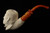 srv - Frankenstein Block Meerschaum Pipe by I. Baglan with custom case 15299