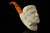 srv - Frankenstein Block Meerschaum Pipe by I. Baglan with custom case 15299