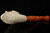 srv - Frankenstein Block Meerschaum Pipe by I. Baglan with custom case 15299