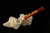 srv - I. Baglan's Famous Castle Block Meerschaum Pipe with chest presentation case 15312