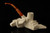 srv - I. Baglan's Famous Castle Block Meerschaum Pipe with chest presentation case 15312