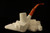 srv - I. Baglan's Famous Castle Block Meerschaum Pipe with chest presentation case 15312