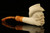srv - Cowboy Skull Block Meerschaum Pipe with custom case M2997