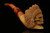 srv - Big Chief Skull Block Meerschaum Pipe with fitted case M3039