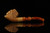srv - Big Chief Skull Block Meerschaum Pipe with fitted case M3039