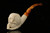 srv - Skull in Hand Block Meerschaum Pipe with custom case M3040
