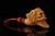 srv - Skull with Wings Block Meerschaum Pipe with fitted case M3041