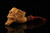 srv - Skull with Wings Block Meerschaum Pipe with fitted case M3041