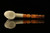 srv - Dog with Hat Block Meerschaum Pipe with fitted case M3049