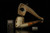 srv - Dog with Hat Block Meerschaum Pipe with fitted case M3049