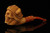 srv - Viking Skull Block Meerschaum Pipe with custom case M3099