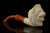 srv - Lion Block Meerschaum Pipe with fitted case M3106