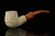 srv - Autograph Series Carved Bent Billiard Block Meerschaum Pipe with fitted case M3110
