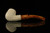srv - Autograph Series Carved Bent Billiard Block Meerschaum Pipe with fitted case M3110