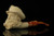 srv - Fisherman Block Meerschaum Pipe with fitted case M3132