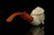 Skull Block Meerschaum Pipe with pouch M3167
