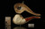srv - Eagle's Claw Block Meerschaum Pipe carved by R. Karaca with fitted case M3242