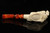 srv - Cobra Fight Block Meerschaum Pipe Carved by R. Karaca with fitted case 15325