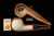F. Baki - Apple Meerschaum Pipe Carved by Fikri Baki - 9 mm Filter with case 15372