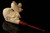 srv Dolphin and Angel by Cevher Block Meerschaum Pipe with case 15374