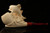 srv Dolphin and Angel by Cevher Block Meerschaum Pipe with case 15374