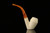 srv - Self Sitter Rhodesian Block Meerschaum Pipe with fitted case M3259
