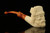 srv - Scottish Soldier Skull Block Meerschaum Pipe with fitted case M3260
