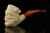srv - Scottish Soldier Skull Block Meerschaum Pipe with fitted case M3260