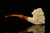 srv - Scottish Soldier Skull Block Meerschaum Pipe with fitted case M3260
