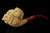 srv - Chief Skull Block Meerschaum Pipe with fitted case 15381