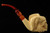 srv - Chief Skull Block Meerschaum Pipe with fitted case 15381