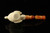 srv - Deluxe Carved Eagle's Claw Churchwarden Dual Stem Meerschaum Pipe with case 15382