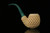 srv - Deluxe Deep Lattice Apple Block Meerschaum Pipe with fitted case M3308