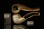 srv - Calabash Block Meerschaum Pipe with fitted case M3319