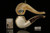 srv Premium - Deluxe Bent Bulldog Block Meerschaum Pipe with fitted case M3377