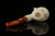 srv - Octopus Skull in Skeleton Hand Meerschaum Pipe by I. Baglan with fitted case M3378