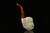 srv - Octopus Skull in Skeleton Hand Meerschaum Pipe by I. Baglan with fitted case M3378