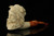 srv - Viking Block Meerschaum Pipe Carved by Cevher with fitted case M3498