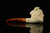 srv - Viking Block Meerschaum Pipe Carved by Cevher with fitted case M3498