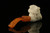 srv - Santa Claus Block Meerschaum Pipe with fitted case M3530