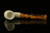 srv - Autograph Series Carved Bent Billiard Block Meerschaum Pipe with fitted case M3553