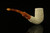 srv - Autograph Series Carved Bent Billiard Block Meerschaum Pipe with fitted case M3553