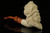 srv - Lady Viking Block Meerschaum Pipe Carved by Cevher with fitted case M3563
