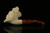 srv - Lady Viking Block Meerschaum Pipe Carved by Cevher with fitted case M3563