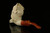 srv - Lady Viking Block Meerschaum Pipe Carved by Cevher with fitted case M3563